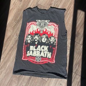 Black Sabbath cutoff shirt